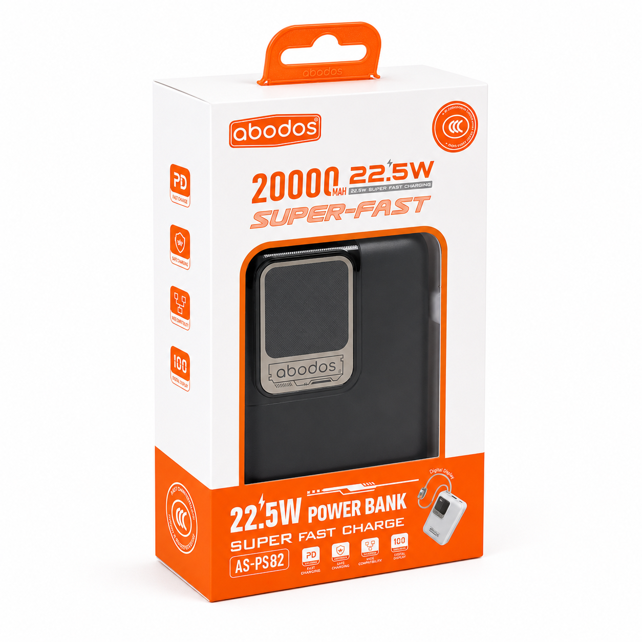 پاوربانک 20000 آبادوس AS-PS82 مشکی - Image 5