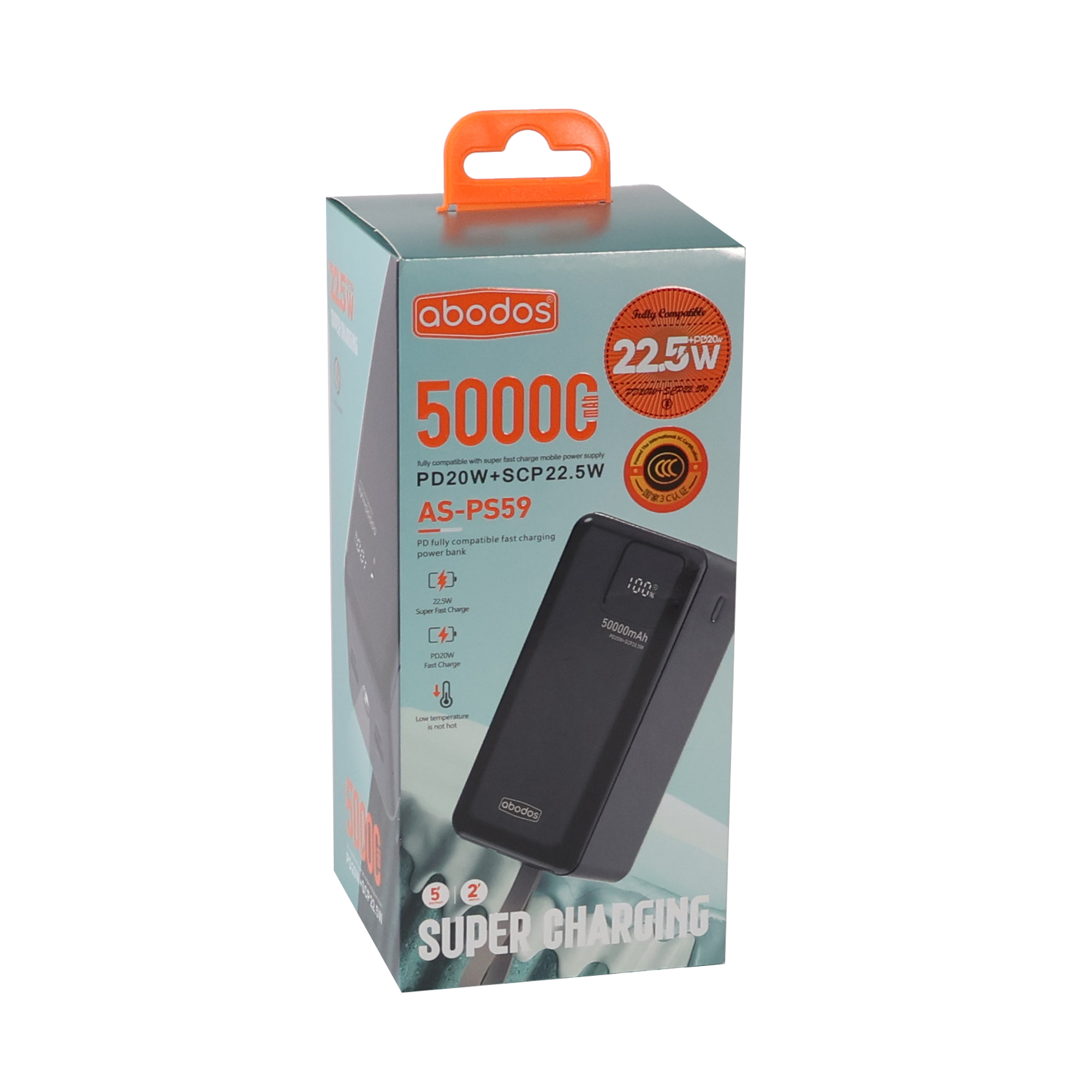 پاوربانک 50000 آبادوس AS-PS59 مشکی - Image 6