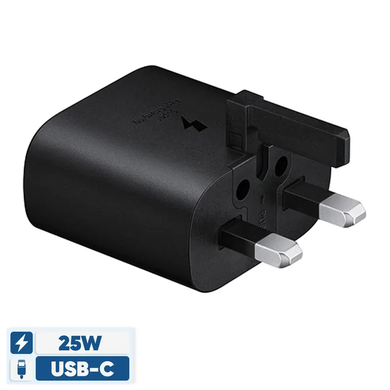آداپتور اصل سامسونگ 25 وات EP-TA800 - نمای پورت USB-C