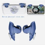 دسته بازی پابجی Blue Shark مدل CH-5 - نمای دکمه و گیره اتصال